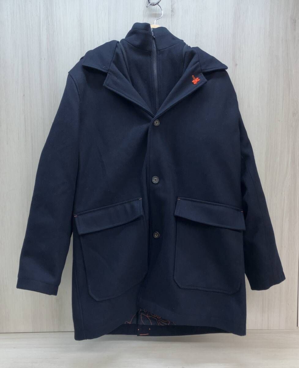 Psycho Bunny サイコバニー コート サイズ不明 ネイビー フード 3 M メンズ