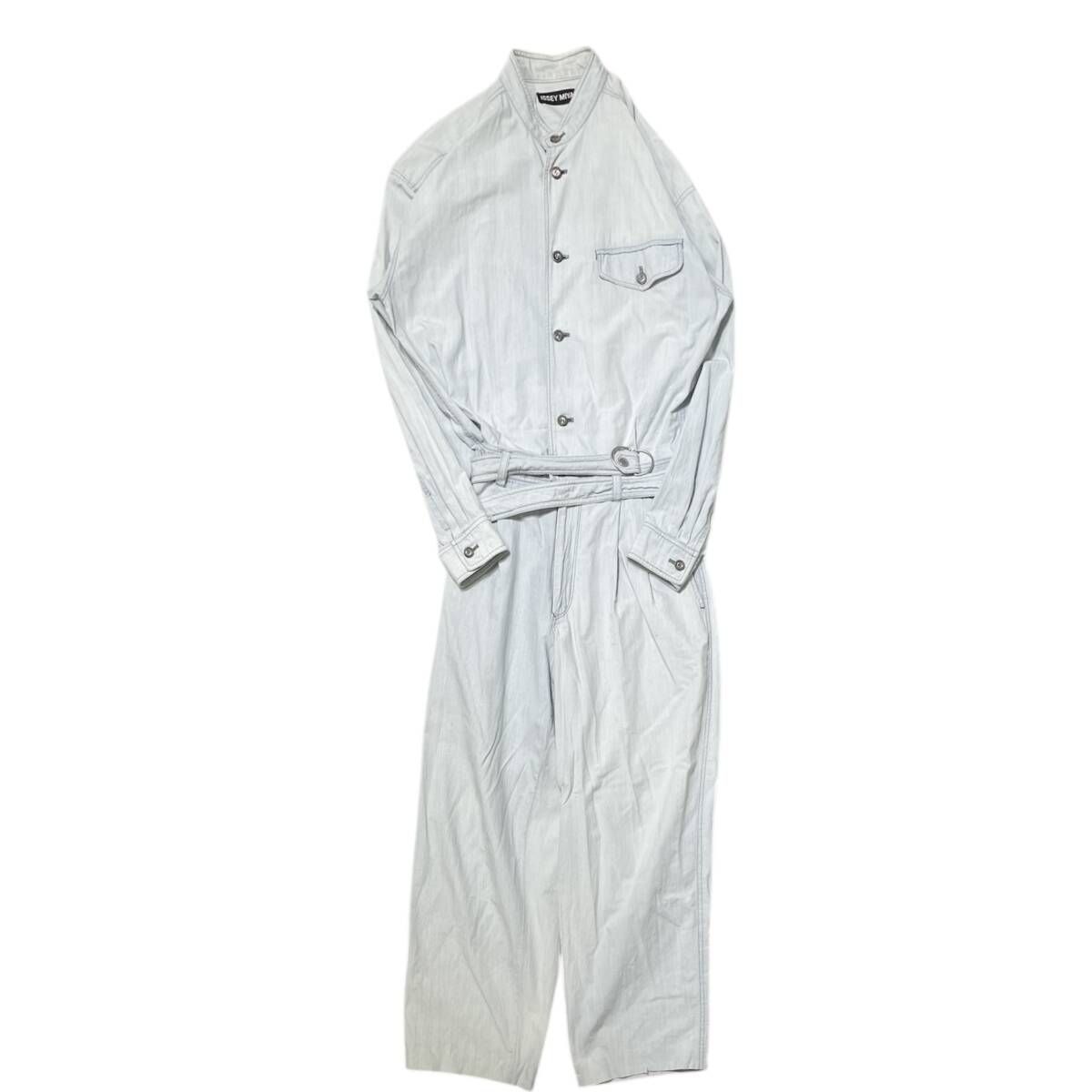 90 s archive ISSEY MIYAKE MEN オーバーオール オールインワン つなぎ ライトブルー サイズМ イッセイミヤケメン