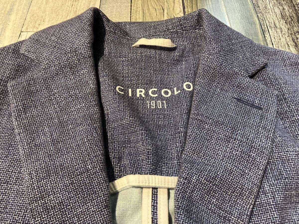 CIRCOLO 1901 チルコロ テーラードジャケット 1104-306037 パープル系 48 テーラードジャケット ジャケット アウター メンズ