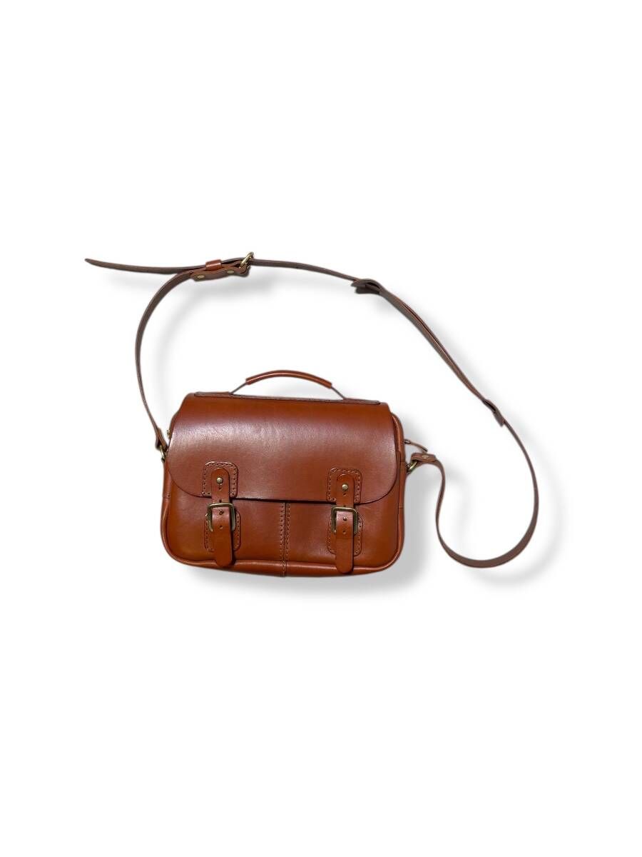 HERZ shoulder bag ショルダーバッグ サッチェルバッグ ブラウン