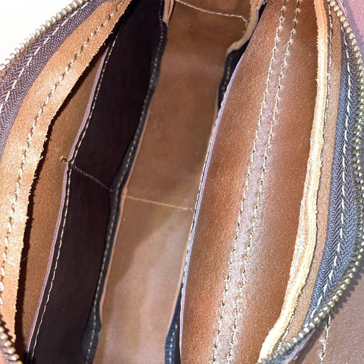 HERZ shoulder bag ショルダーバッグ サッチェルバッグ ブラウン