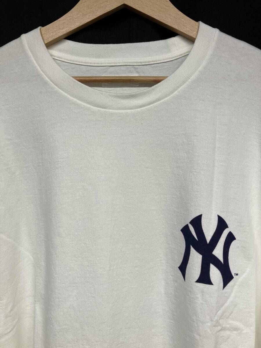 ホワイト KAPTAIN SUSHINE ヤンキース 長袖Tシャツ 七分 長袖カットソー トップス メンズ