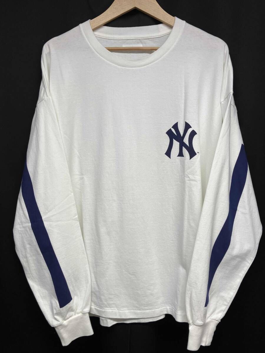 ホワイト KAPTAIN SUSHINE ヤンキース 長袖Tシャツ