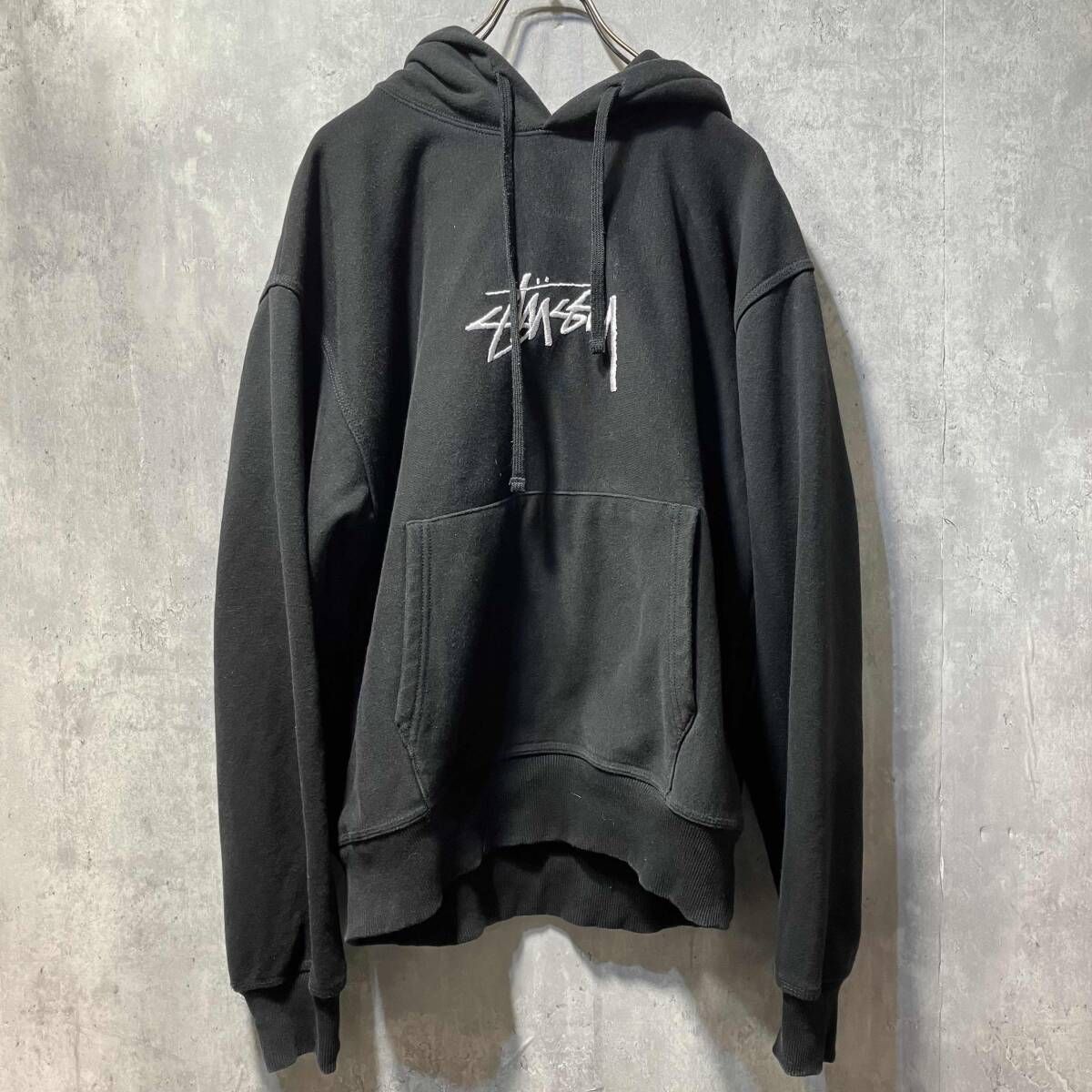 STUSSY 『STUSSY』ステューシー (M) ロゴパーカー logo parka ロゴ刺繍 
