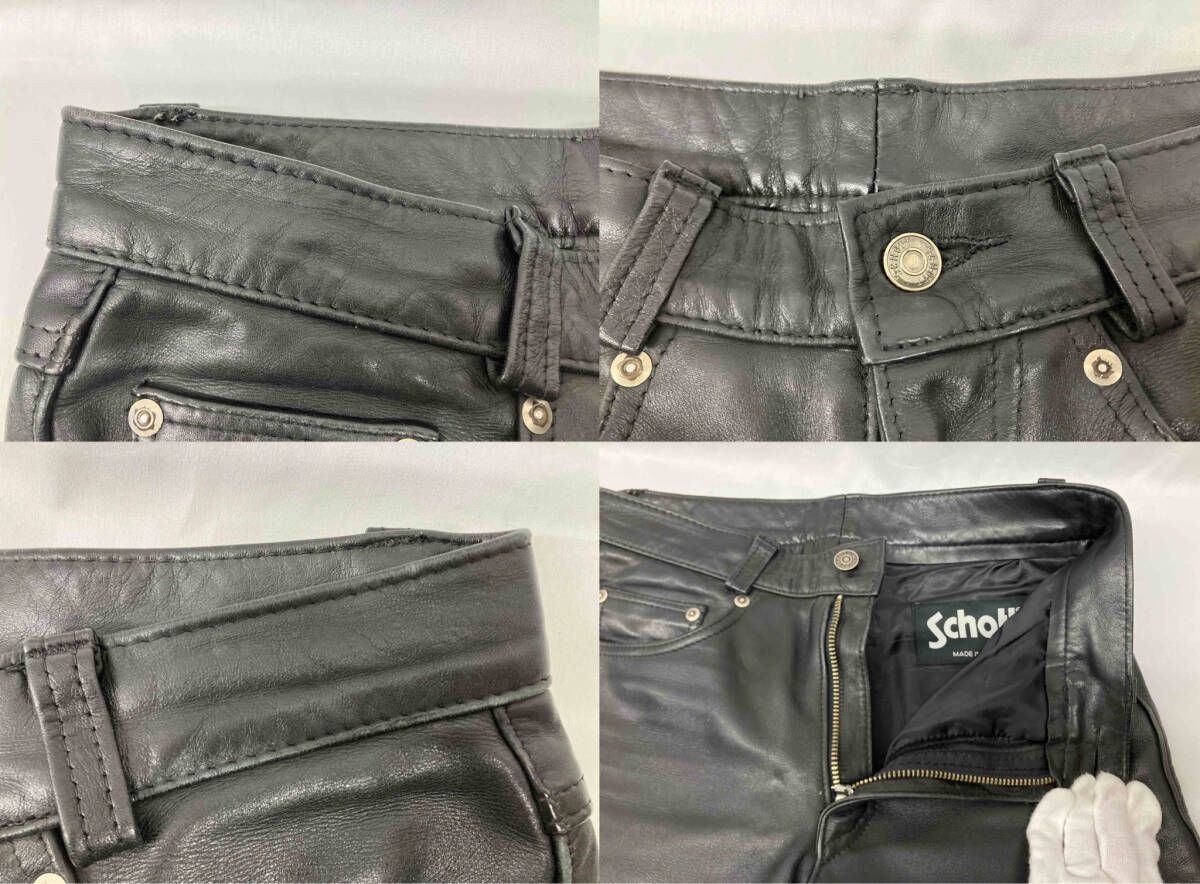 SCHOTT ショット レザー パンツ 販売 ボトム made in USA ブラック