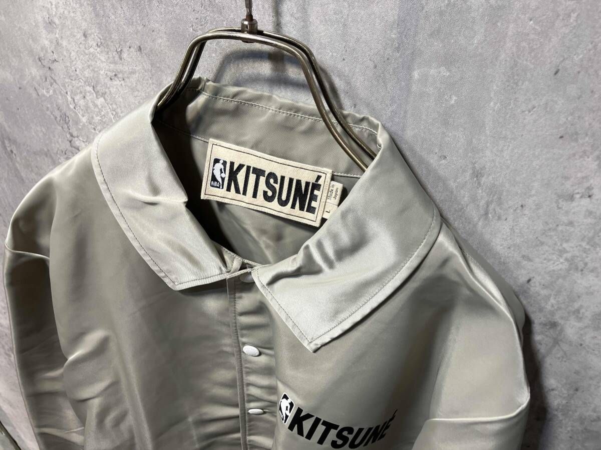 MAISON KITSUNE NBAナイロンコーチジャケット サイズL ベージュ系