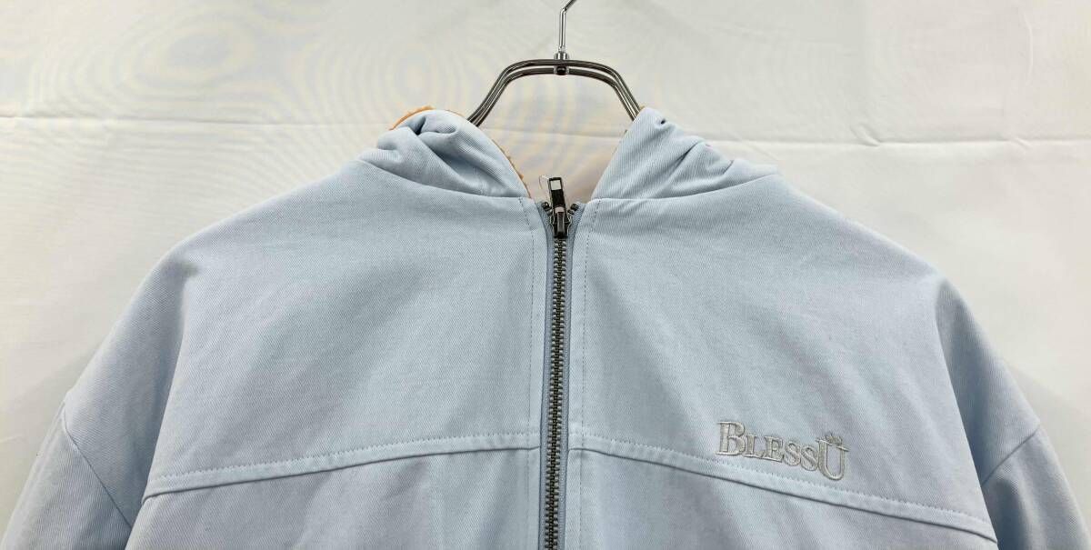 BLESS U ブレスユー 中綿ジャケット BU0169 裏地ボア M ライトブルー