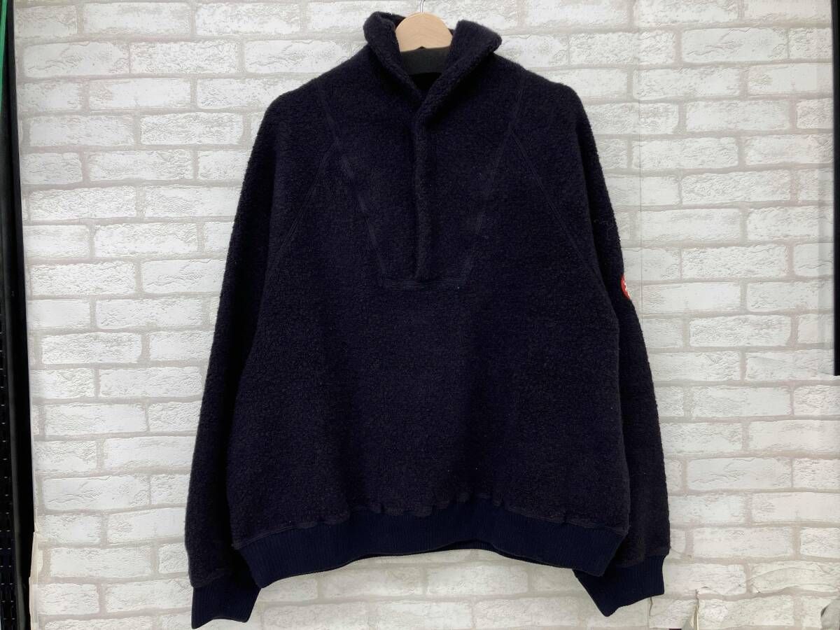C E WOOL POLY FLEECE PULLOVER シーイー フリースプルオーバー ウール混 ネイビー メンズ M ストリート
