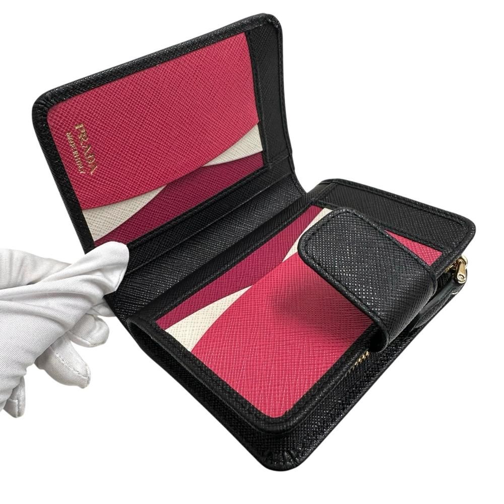 PRADA/プラダ】サフィアーノ 1ML018 コンパクトウォレット 二つ折り