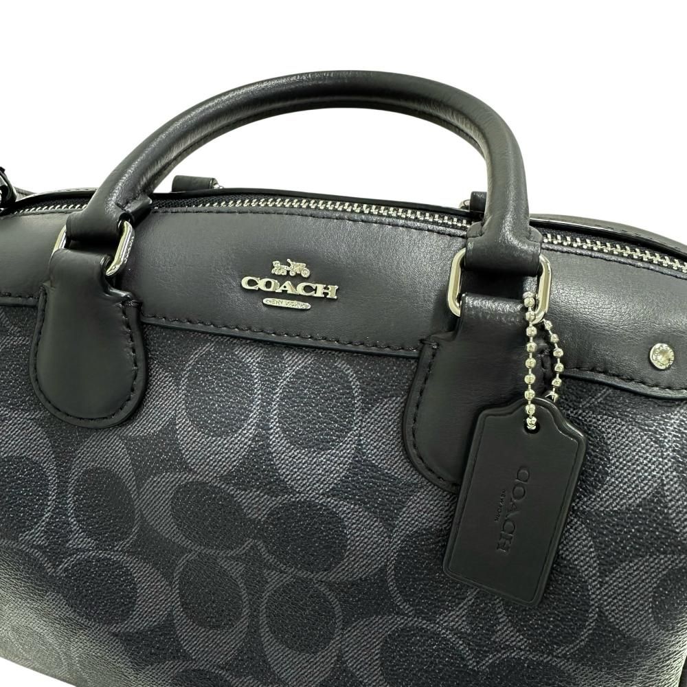 COACH/コーチ】F57672 シグネチャー ミニボストン ショルダー 2way