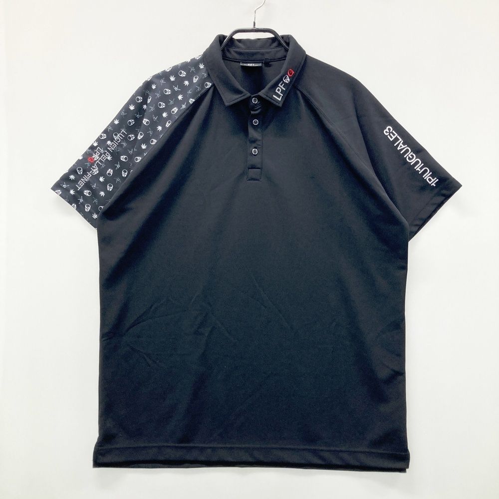 サイズ 7 GOLF lucien pellat-finet 半袖ポロシャツ ブラック系 ゴルフウェア メンズ ストスト
