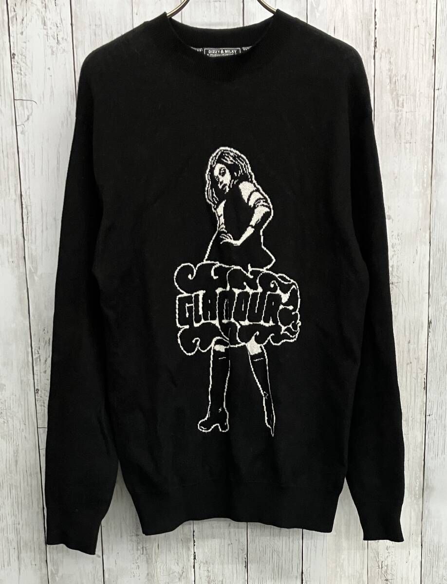 HYSTERICS GLAMOUR 長袖ニット ヒステリックグラマー クルーネック