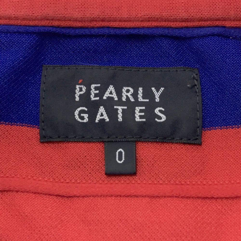 サイズ：0 PEARLY GATES パーリーゲイツ 半袖ポロシャツ ボーダー柄