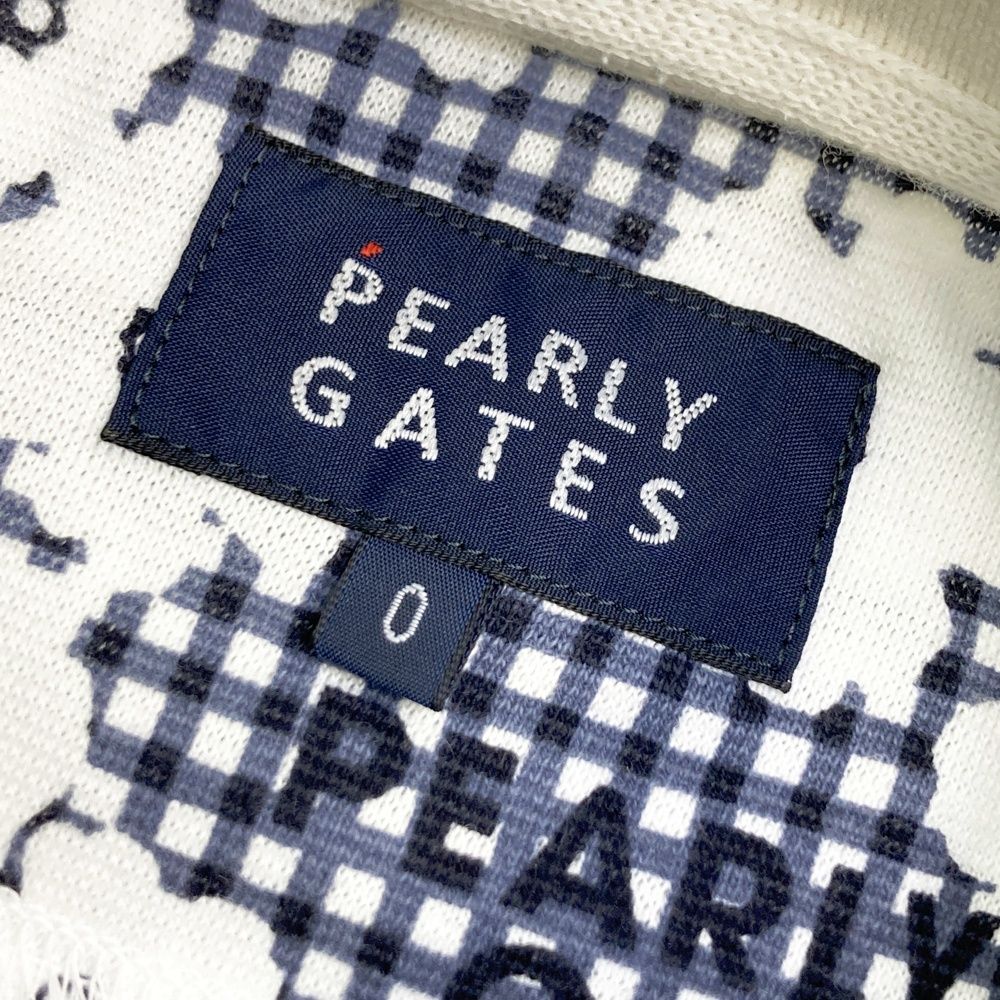 サイズ：0 PEARLY GATES パーリーゲイツ 半袖ポロシャツ チェック×花柄