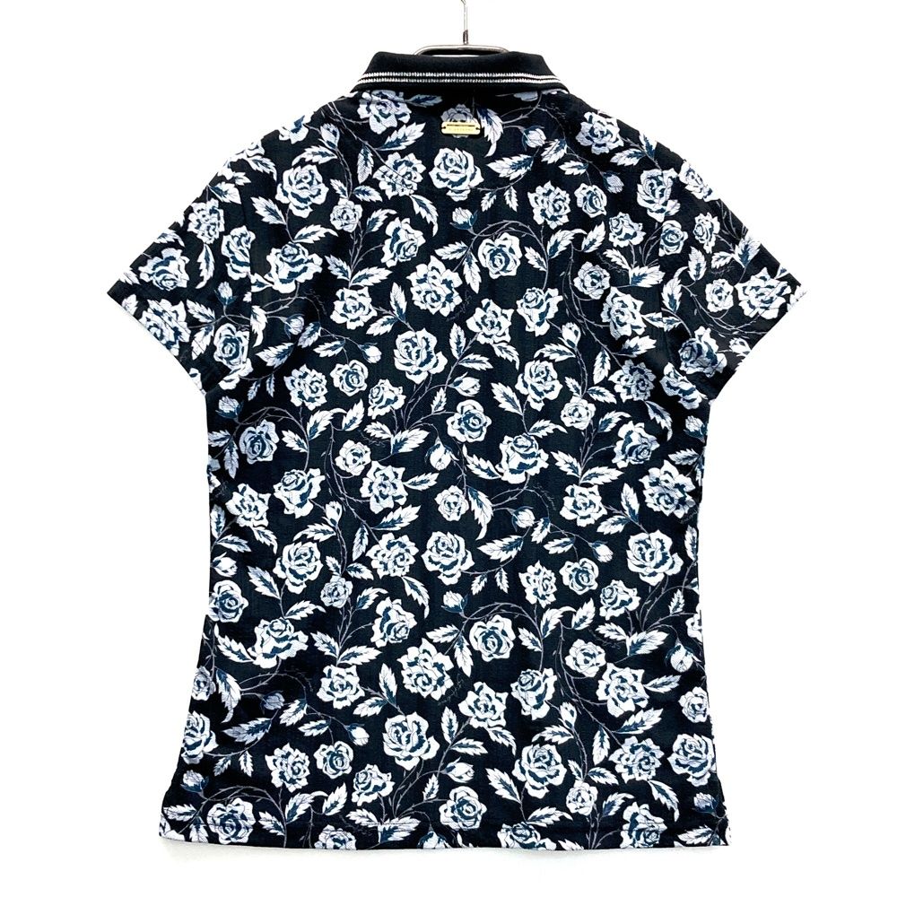 サイズ：S ST ANDREWS セントアンドリュース 半袖ポロシャツ 花柄