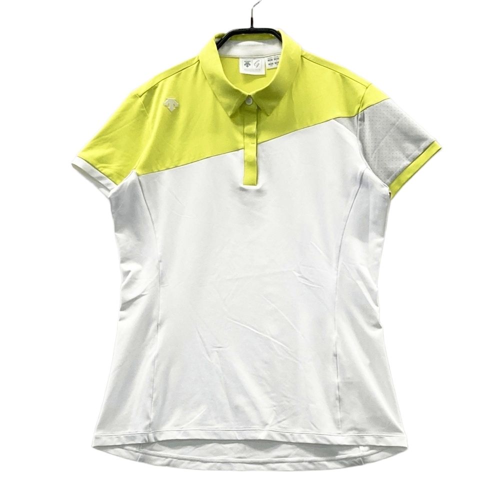 サイズ：L DESCENTE GOLF デサントゴルフ 半袖ポロシャツ イエロー系