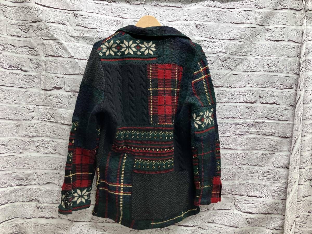 POLO RALPH LAUREN パッチワークスタンド カーディガン 表記サイズ S