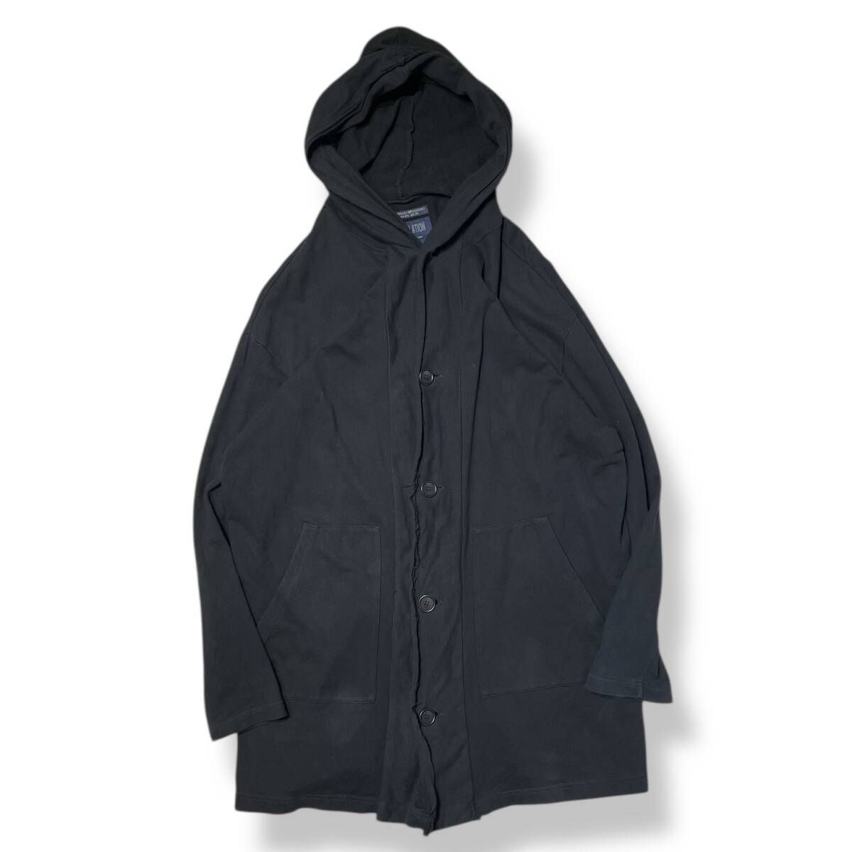 24 ss YOHJI POUR HOMME COMBED MINI FRENCH TERRY RE HOOD COAT サイズ3 ヨウジヤマモトプールオムレギュレーション