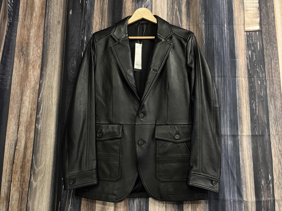 JOSEPH ジョセフ ライトゴートシュリンクレザー レザージャケット やぎ革 ブラック 46 198 000