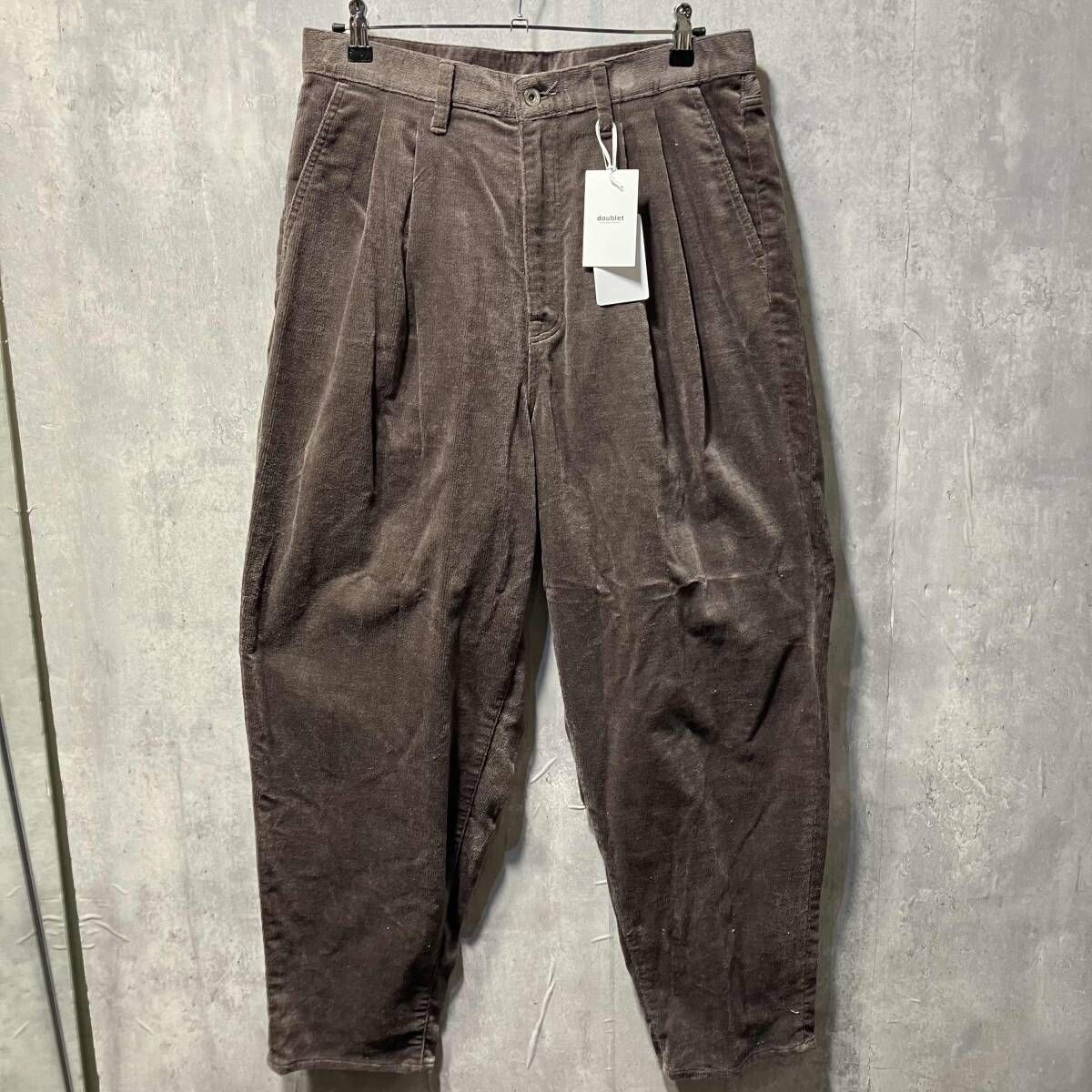 24 AW DOUBLET CORDUROY WIDE PANTS サイズM ブラウン ダブレット