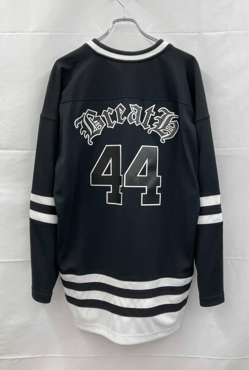 mitchell -ness × BREATH ミッチェルアンドネス ブレス 長袖トップス ホッケージャージーシャツ L ブラック 通年 ストレスフリー ジャストフィット