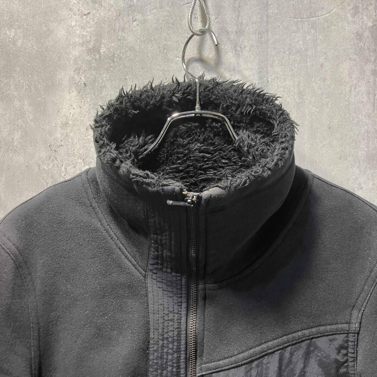 00s DIESEL ジャケット 内側ファージャケット Sサイズ ブラック
