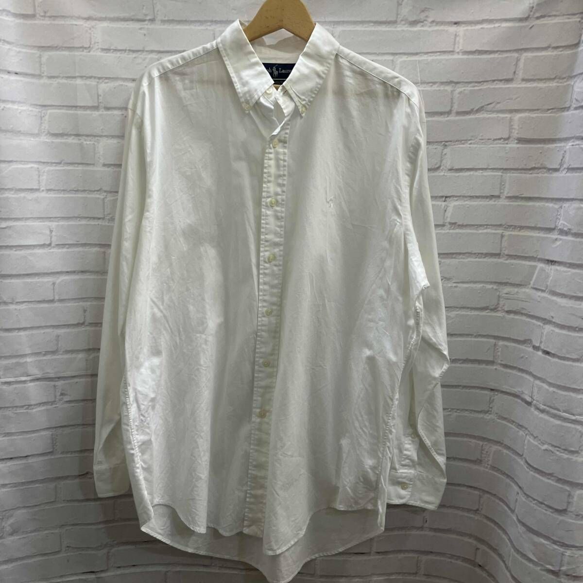RALPH LAUREN / ラルフローレン / 長袖シャツ / YARMOUTH / 90s / ホワイト / 古着