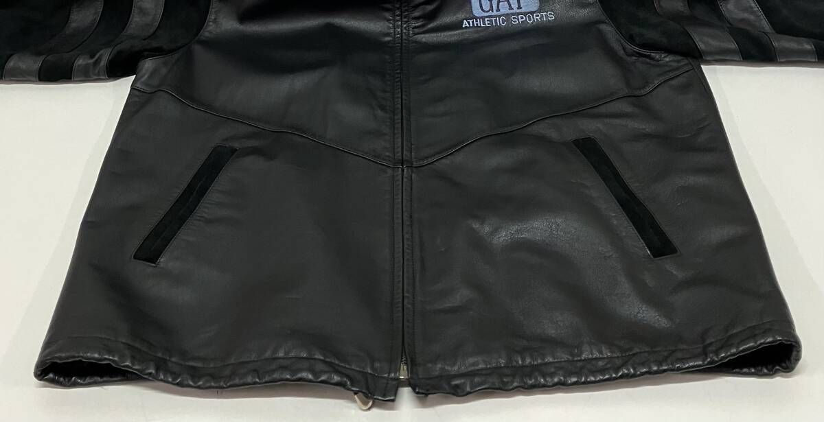 GAP ギャップ ブルゾン OLD オールド 90s 鹿革 刺繍 ブラックスエード