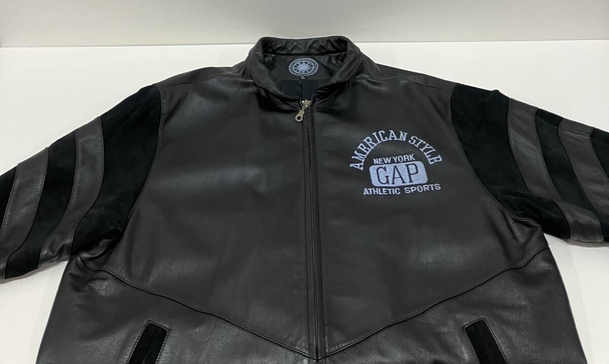 GAP ギャップ ブルゾン OLD オールド 90s 鹿革 刺繍 ブラックスエード