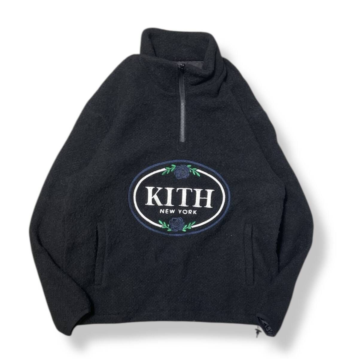 24aw KITH 節約 half zip jacket ツイードハーフジップジャケット S