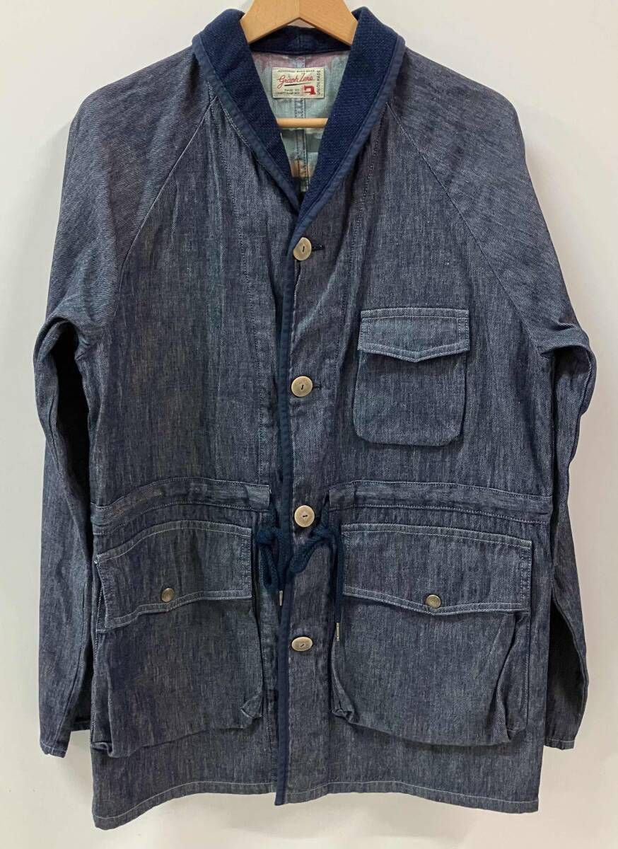 graphzero グラフゼロ カバーオール 裏地オルテガ柄 児島ジーンズ