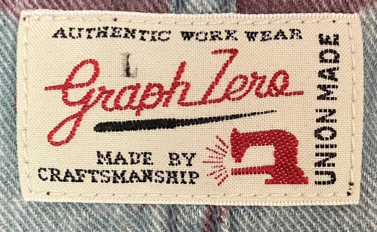 graphzero グラフゼロ カバーオール 裏地オルテガ柄 児島ジーンズ