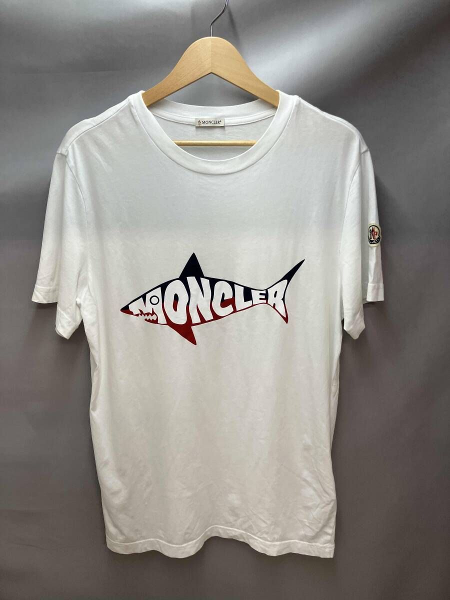MONCLER モンクレール シャーク 半袖Tシャツ サイズ S ホワイト 夏