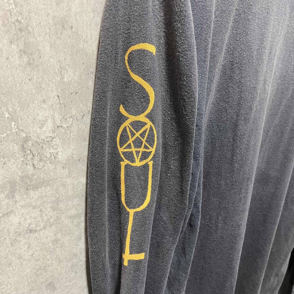 UNIF 長袖シャツ LUCIFER'S YOUR SAINT Lサイズ グレー Y2K ユニフ