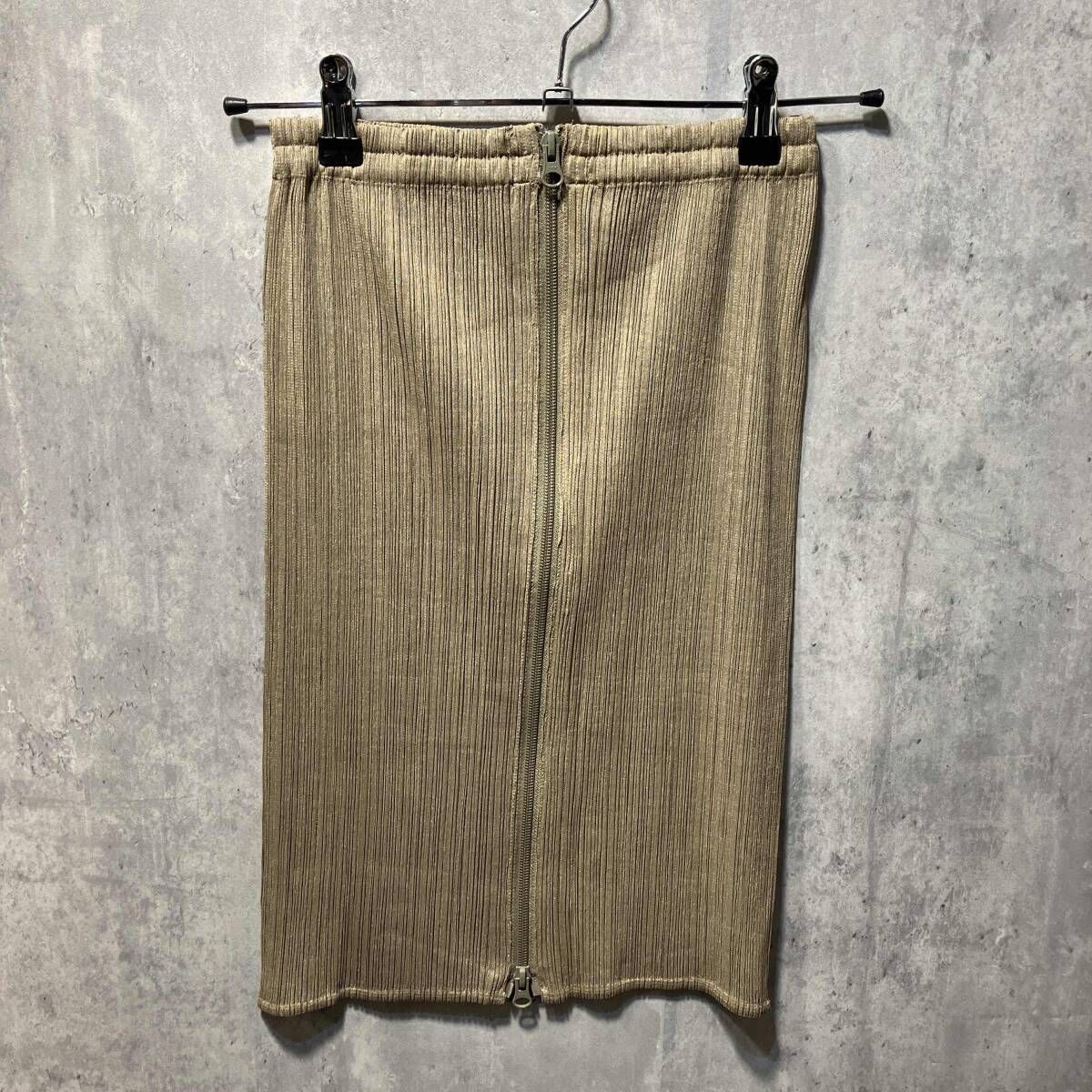 00s PLEATS PLEASE スカート ジップデザインプリーツスカート サイズ3