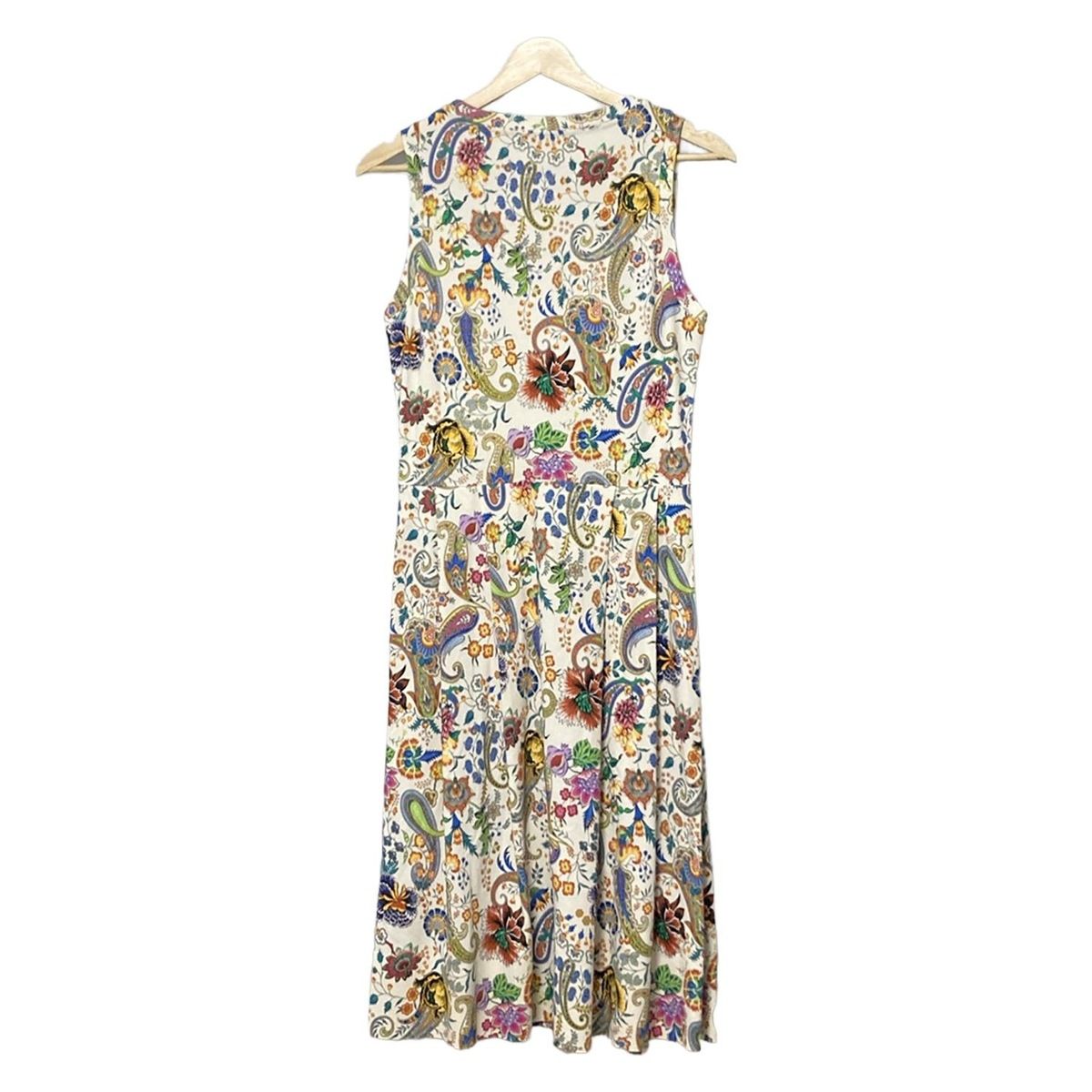 美品 ETRO エトロ ワンピース ETRO(エトロ) ワンピース サイズ42 M レディース - アイボリー×レッド