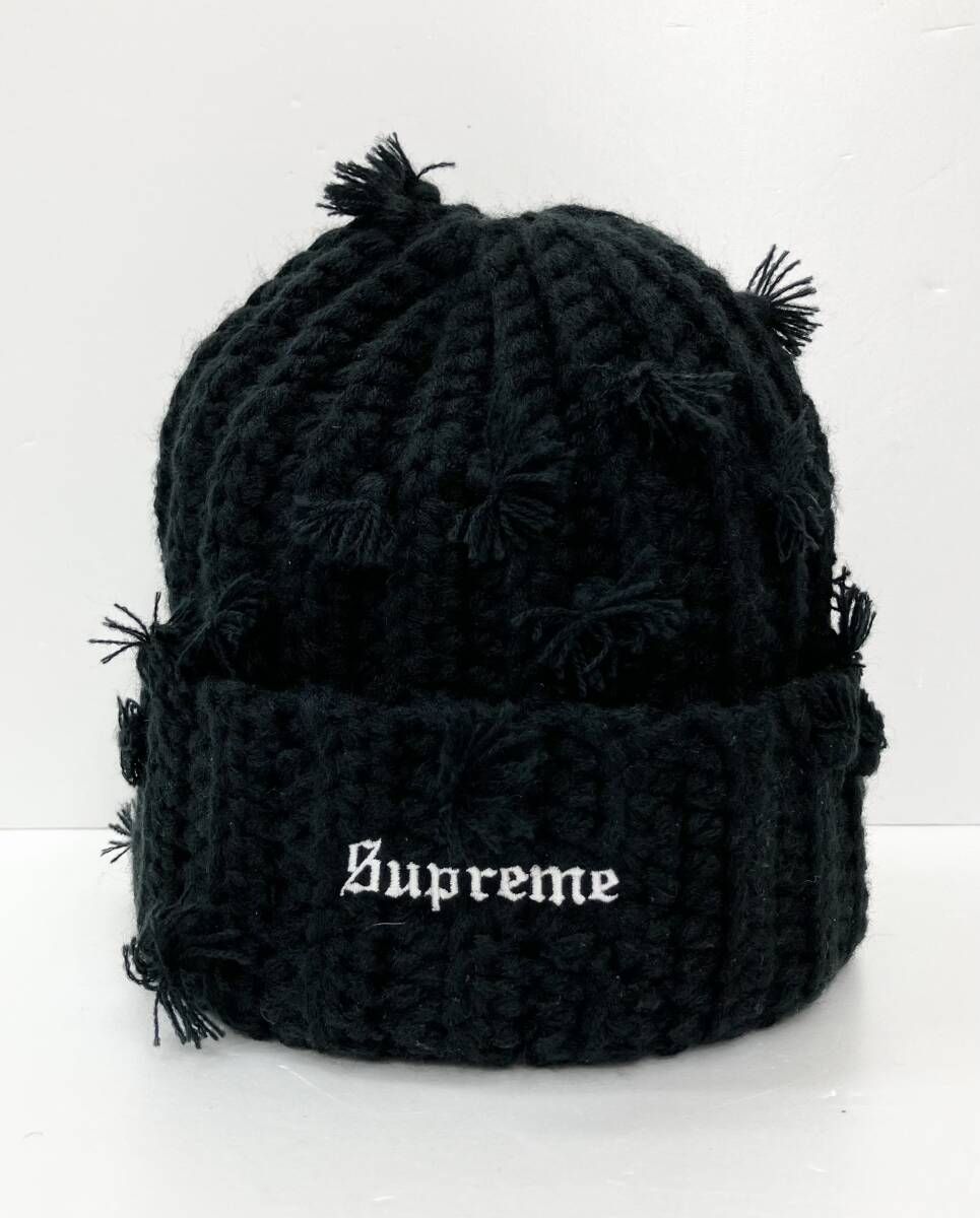 Supreme シュプリーム ニット帽 ハンドタイドビーニー ブラック 冬