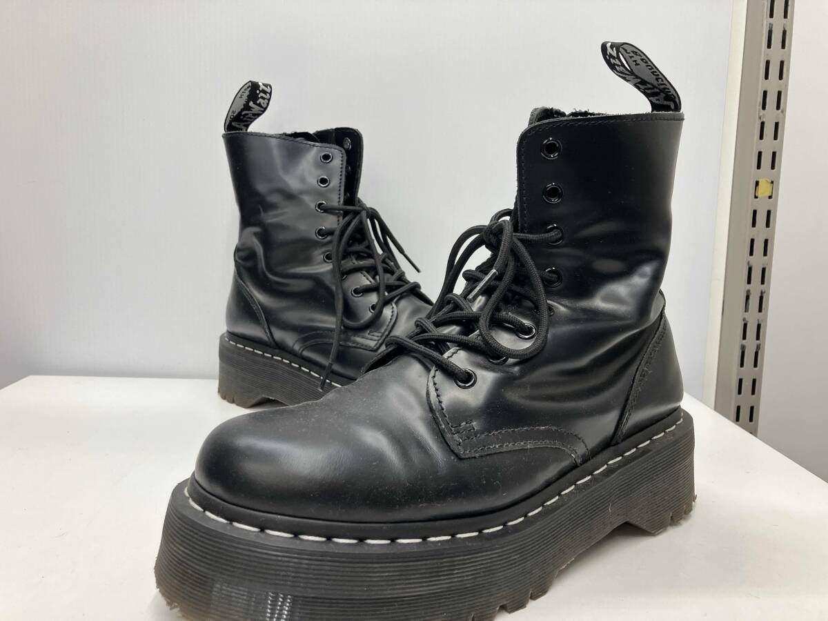 Dr. Martens 黒 レザー 8ホール 【公式通販】