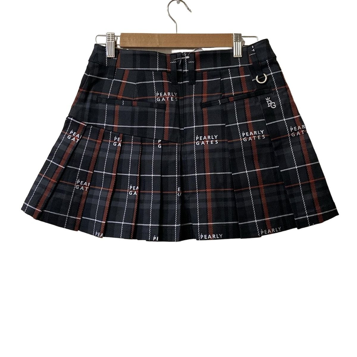 PEARLY GATES★新品チェックミニスカート PEARLY GATES(パーリーゲイツ) ミニスカート サイズ0 XS レディース美