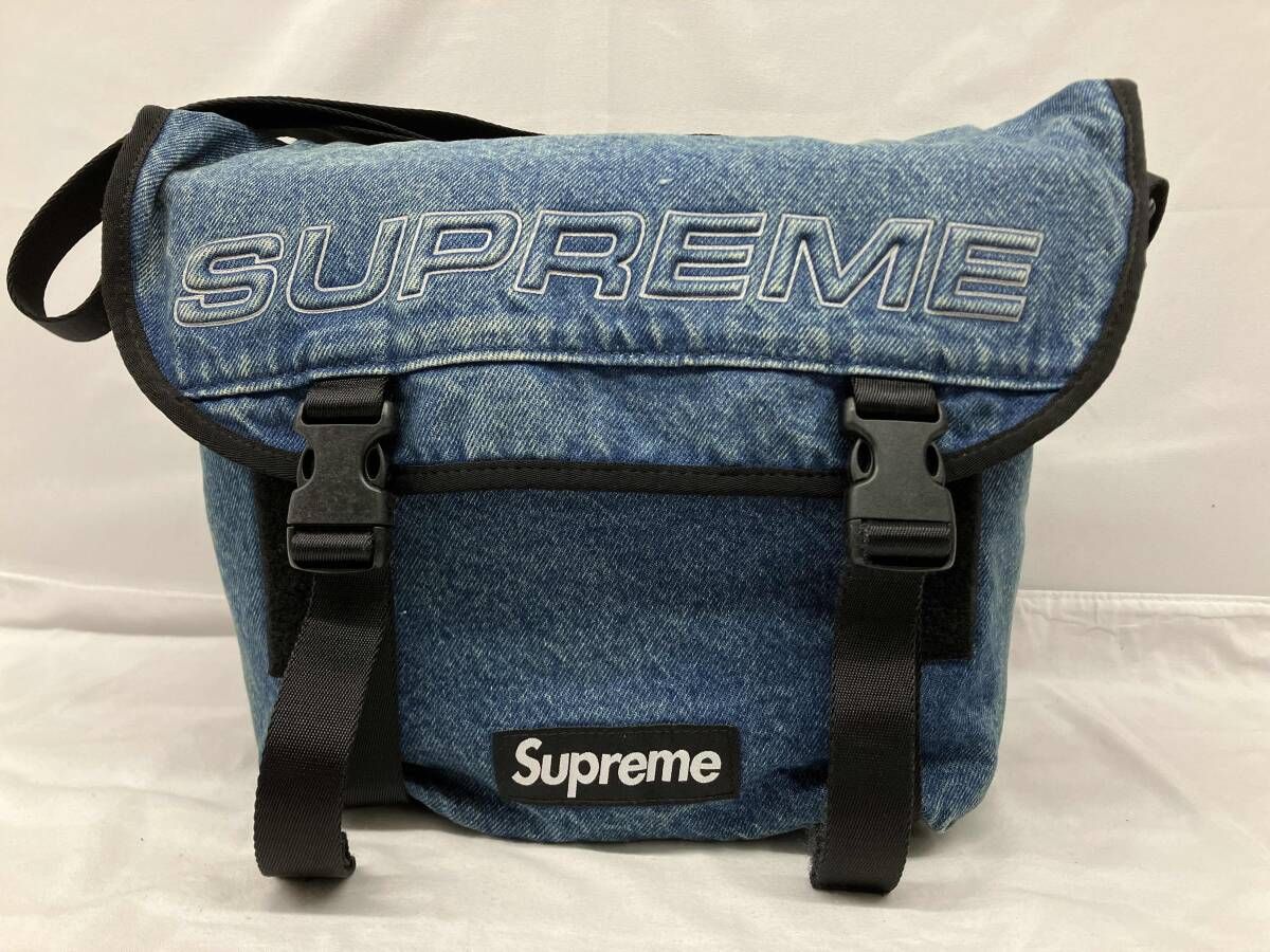 Supreme シュプリーム Messenger Bag Washed Indigo Free メッセンジャーバッグ ショルダーバッグ デニム