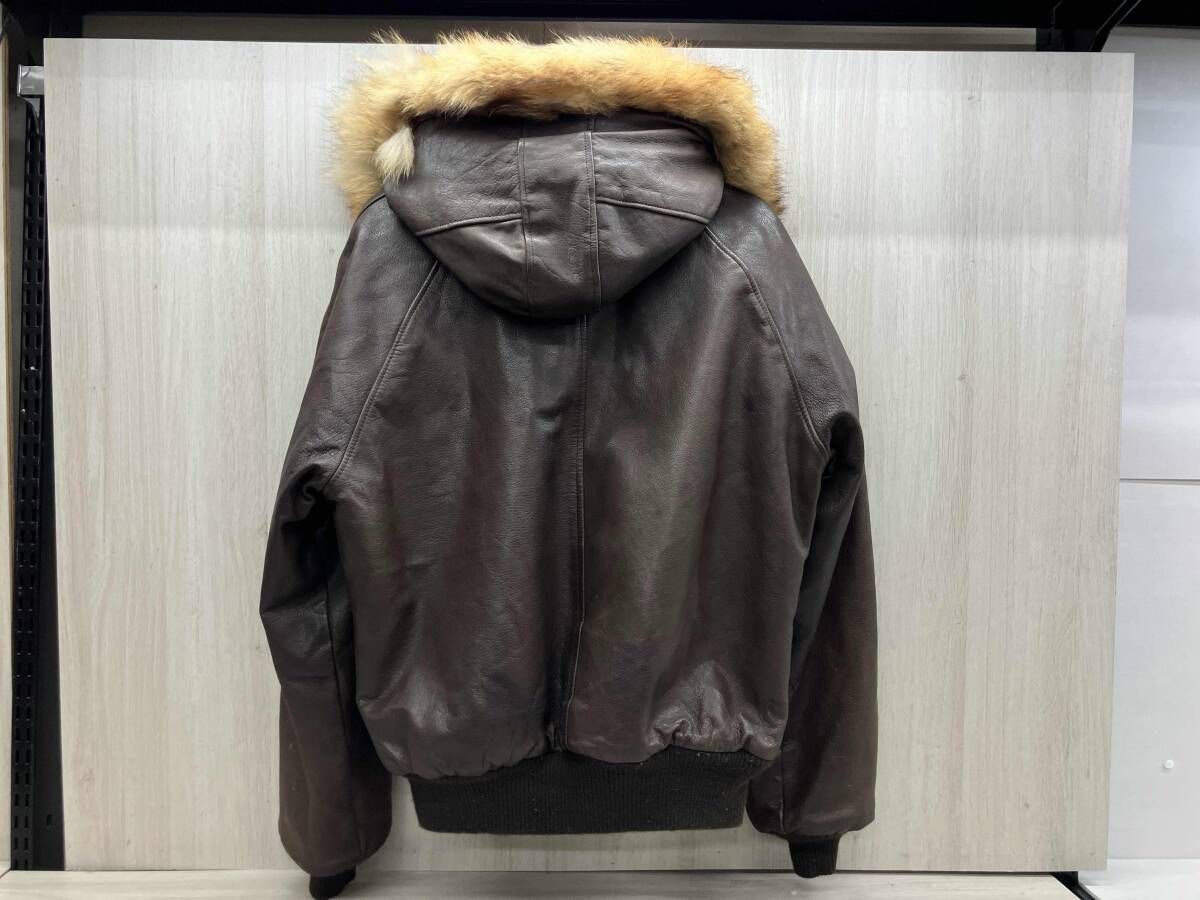 冬 Schott ショット レザーフライトジャケット N-5A 本革 フード付き