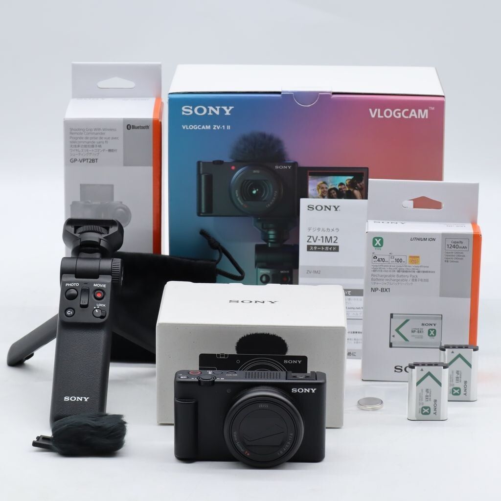 SONY ソニー コンパクトデジタルカメラ VLOGCAM Vlog用カメラ ZV 1 II シューティンググリップキット ブラック