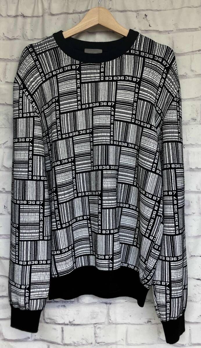 VTMNTS ヴェトモンズ 21SS BARCODE MONOGRAM SWEATER クルネックプル