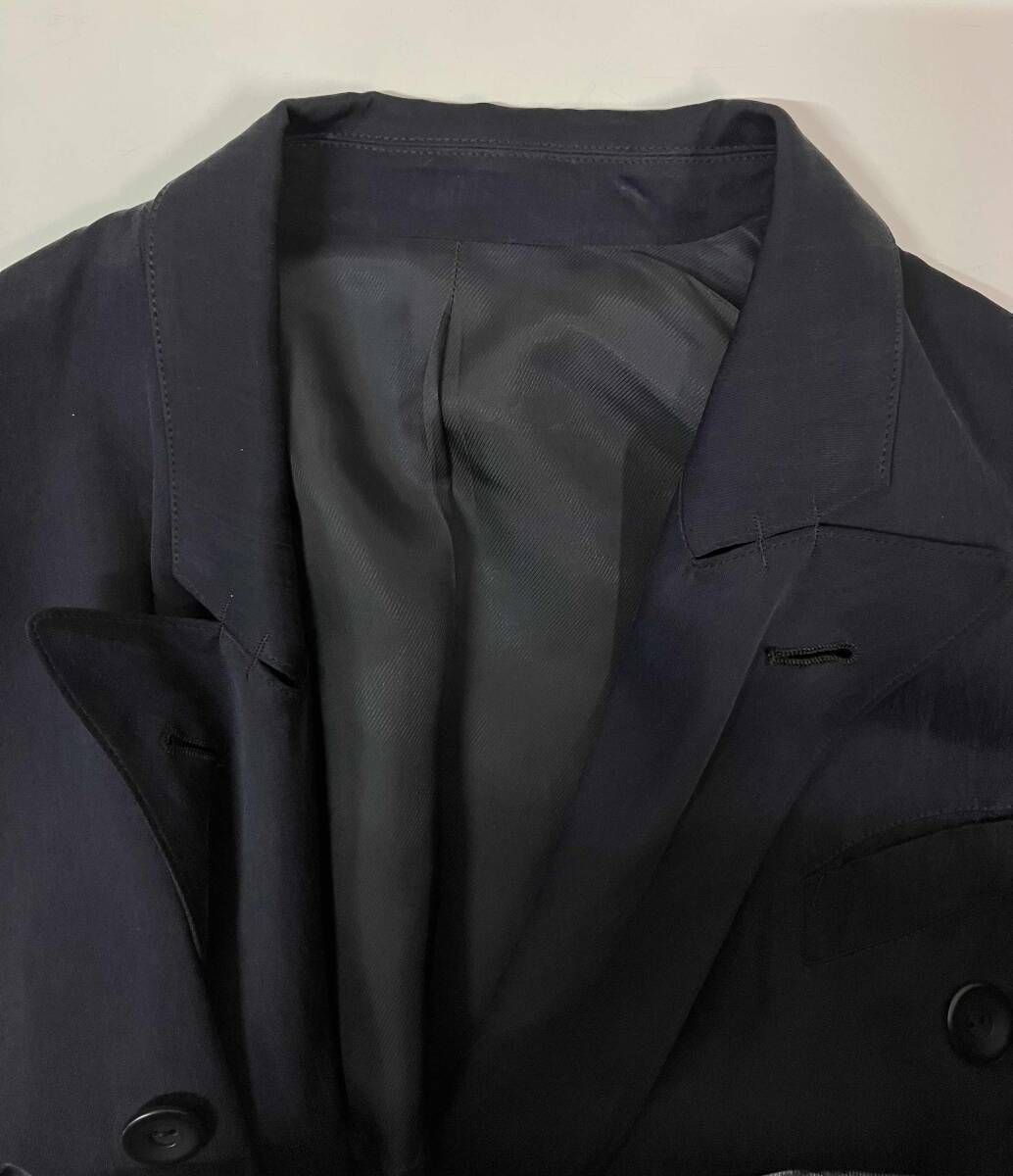 ジャンポールゴルチエ 黒 ノーカラージャケット 2ポケット ジャン