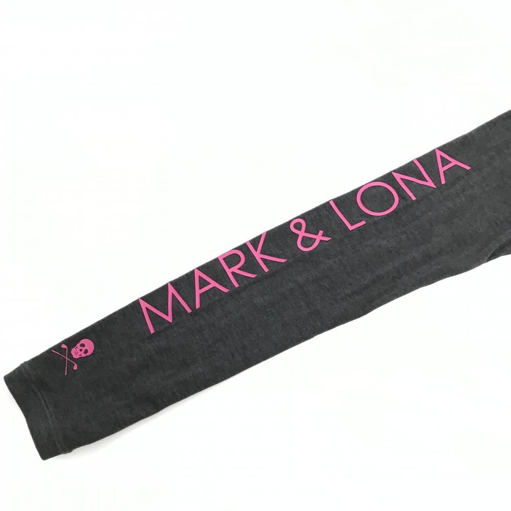 超美品】マークアンドロナ 長袖タートルネックシャツ グレー×ピンク