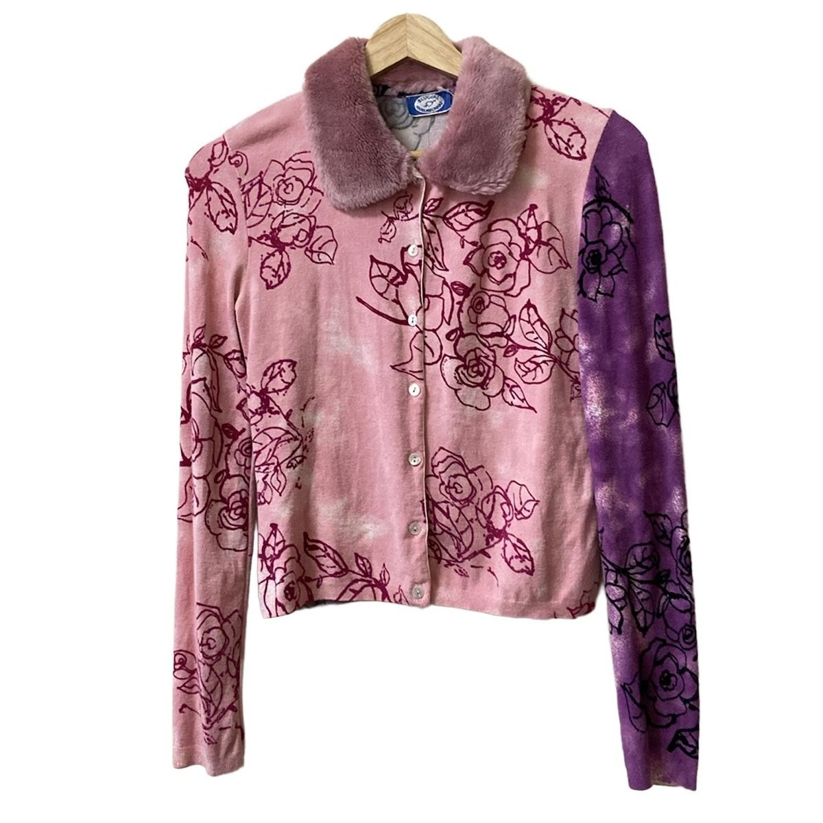 美品　ANNA MOLINARI アンナモリナーリ　花柄カーディガン BLUGiRL ANNA MOLINARI(ブルーガール・アンナモリナーリ) カーディガン