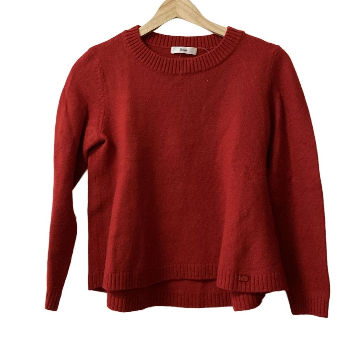 Rene(ルネ) 長袖セーター サイズ38 M レディース - レッド クルー