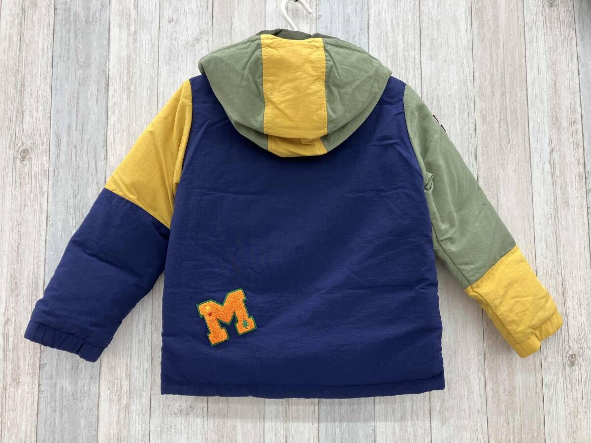 ミキハウス グースダウンジャケット 130 cm 子供服 ワッペン 13-3708-389-23