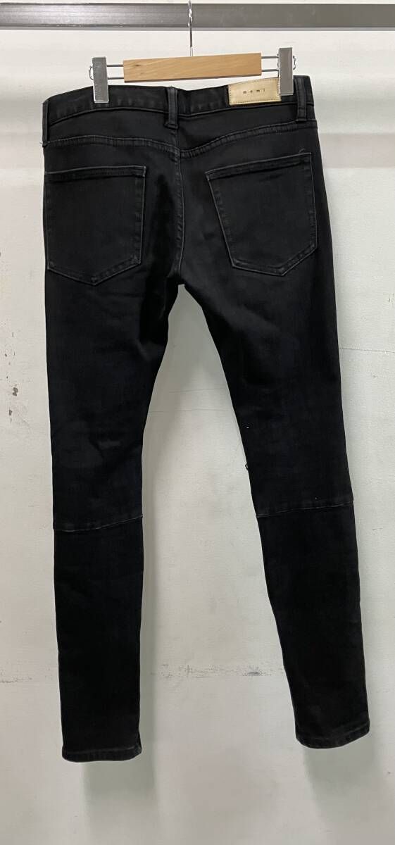 mnml ミニマル RN139488 ジーンズ ブラックデニム スキニー ダメージ mnml ミニマル RN139488 ジーンズ ブラックデニム スキニー ダメージ