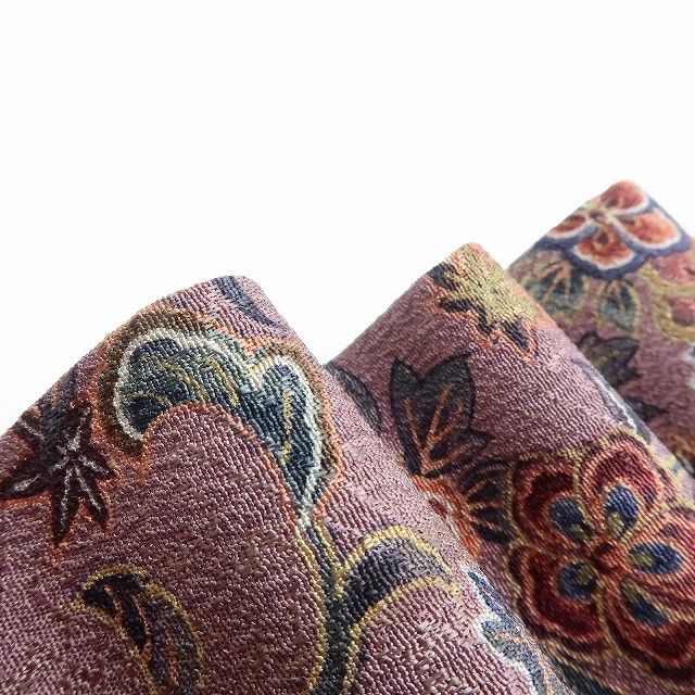 百華 Y 4124 正絹 手縫い仕立て 唐花 菊 道中着